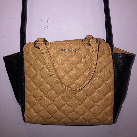 Nine West Tan & Black Purse - Picture 1 of 4